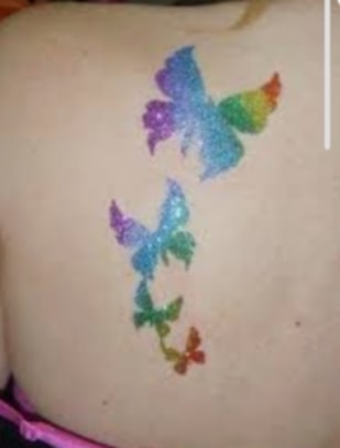 Nicki Face Paint Sydney glitter tattoo