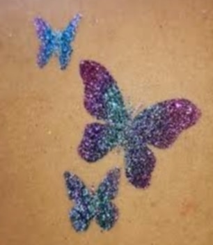 Nicki Face Paint Sydney glitter tattoo